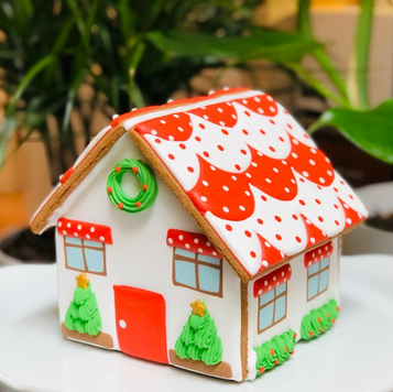 Dotty Delight Gingerbread House Kit by BeeLine Treats