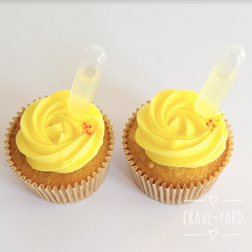 Sauvignon Blanc Wine Infused Lemon Cupcakes by Crave-Yard