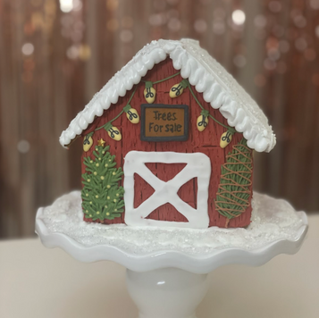 Tree Barn Gingerbread House Kit by Little Sister Cookie